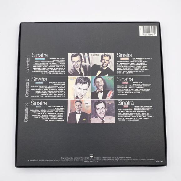 FRANK SINATRA The Voice of Columbia Years 1943-1952 3 Double Cassettes 1986 Rare - Picture 5 of 12